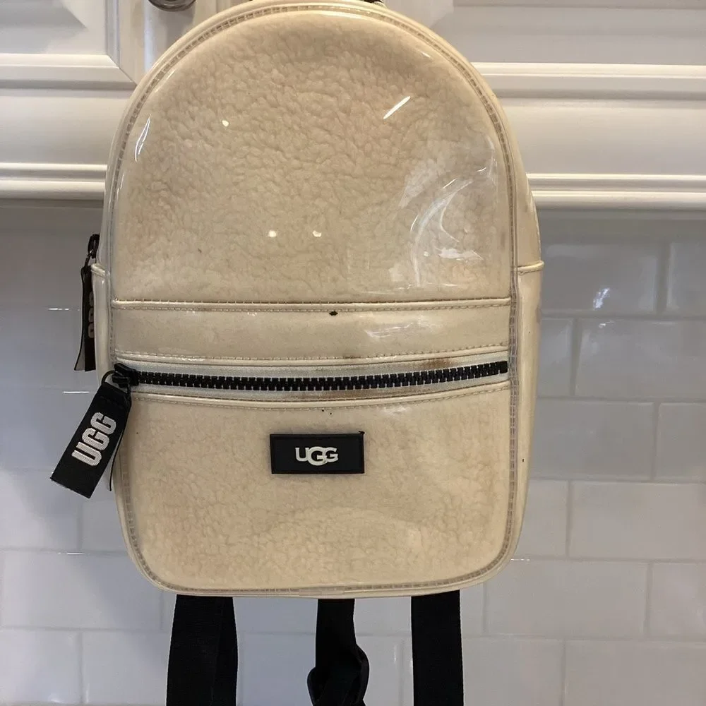 UGG  Bacpack Australia Dannie II Mini Fleece Backpack Clear Bag